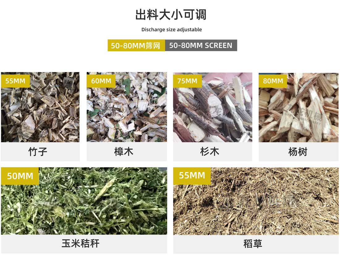 木材削片機出料大小可調(diào)